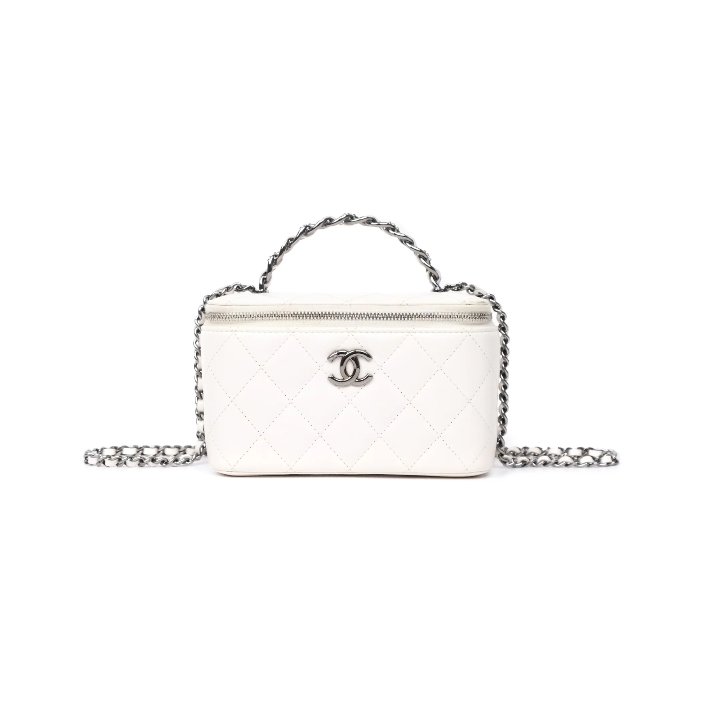 CHANEL MASTER CRYSTALS TOP HANDLE VANITY AP3593 (17*9.5*8cm)